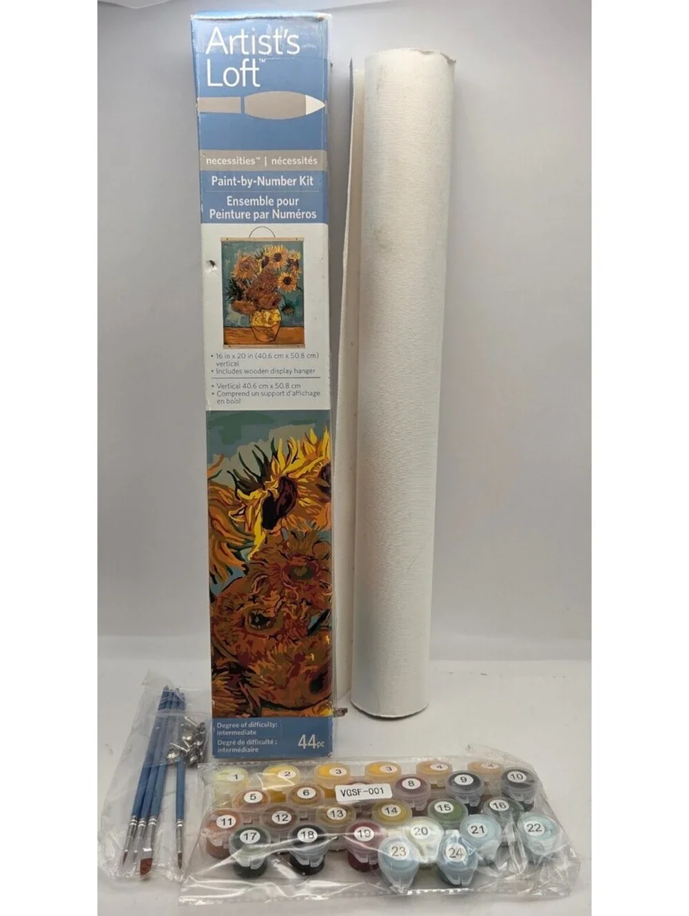 Artist's Loft Sunflowers Paint By Number Kit 16x20 Complete New Open Box 44 Pc